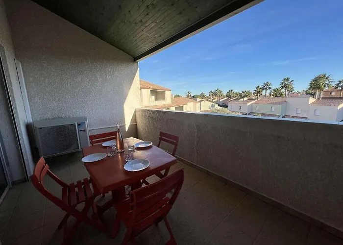 شقة T3 Avec Piscine, Clim, Terrasse, Parking Prive - A 600m De La Plage, 6 Pers. - Fr-1-701-14 *