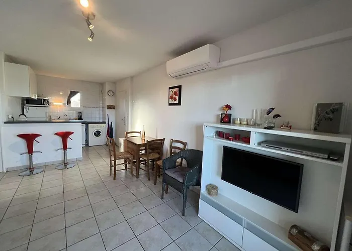 T3 Avec Piscine, Clim, Terrasse, Parking Prive - A 600m De La Plage, 6 Pers. - Fr-1-701-14 شقة فالراس بلاج
